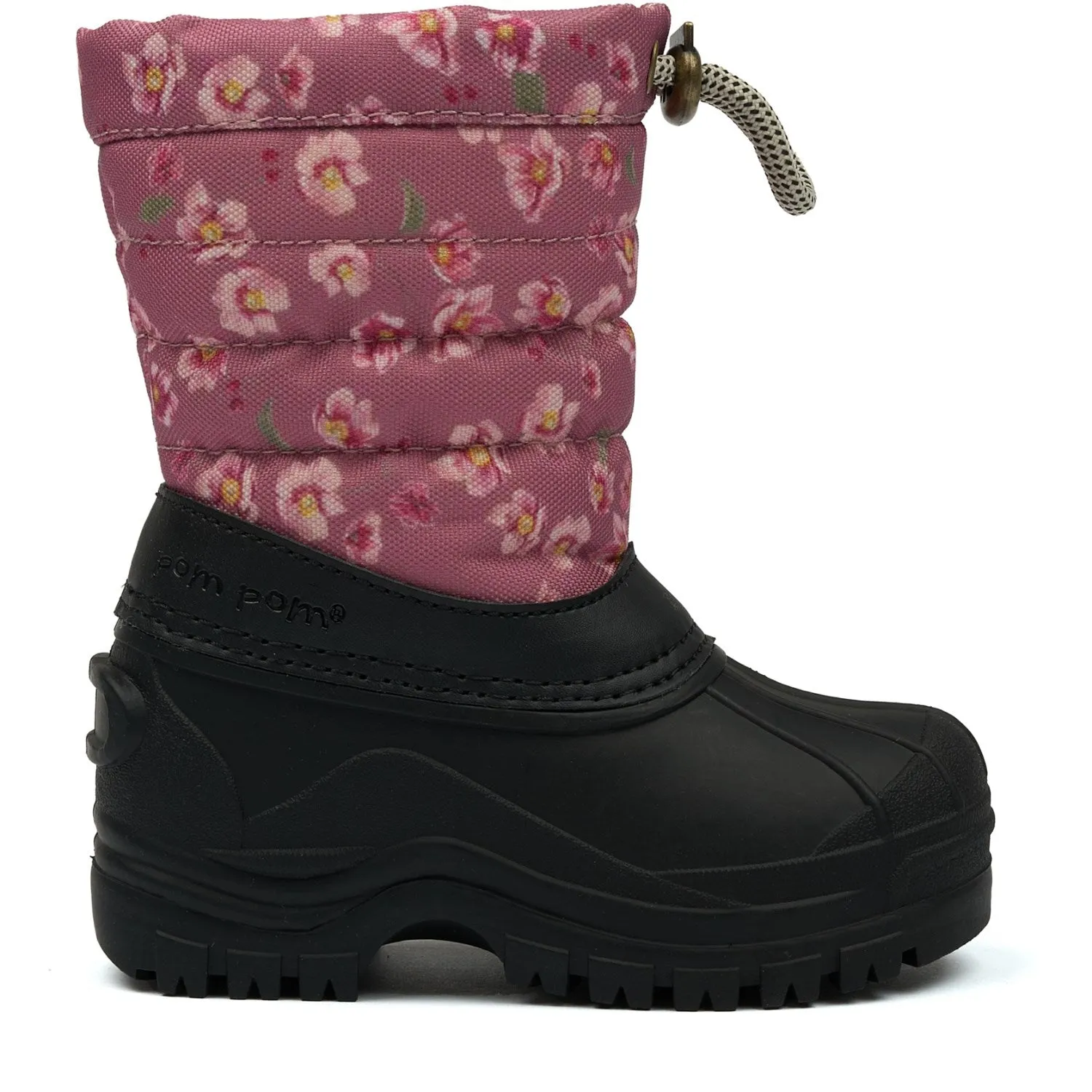 Pom Pom Autumn Anemone AOP PmWill Winter Boot Snow-Covered Trails