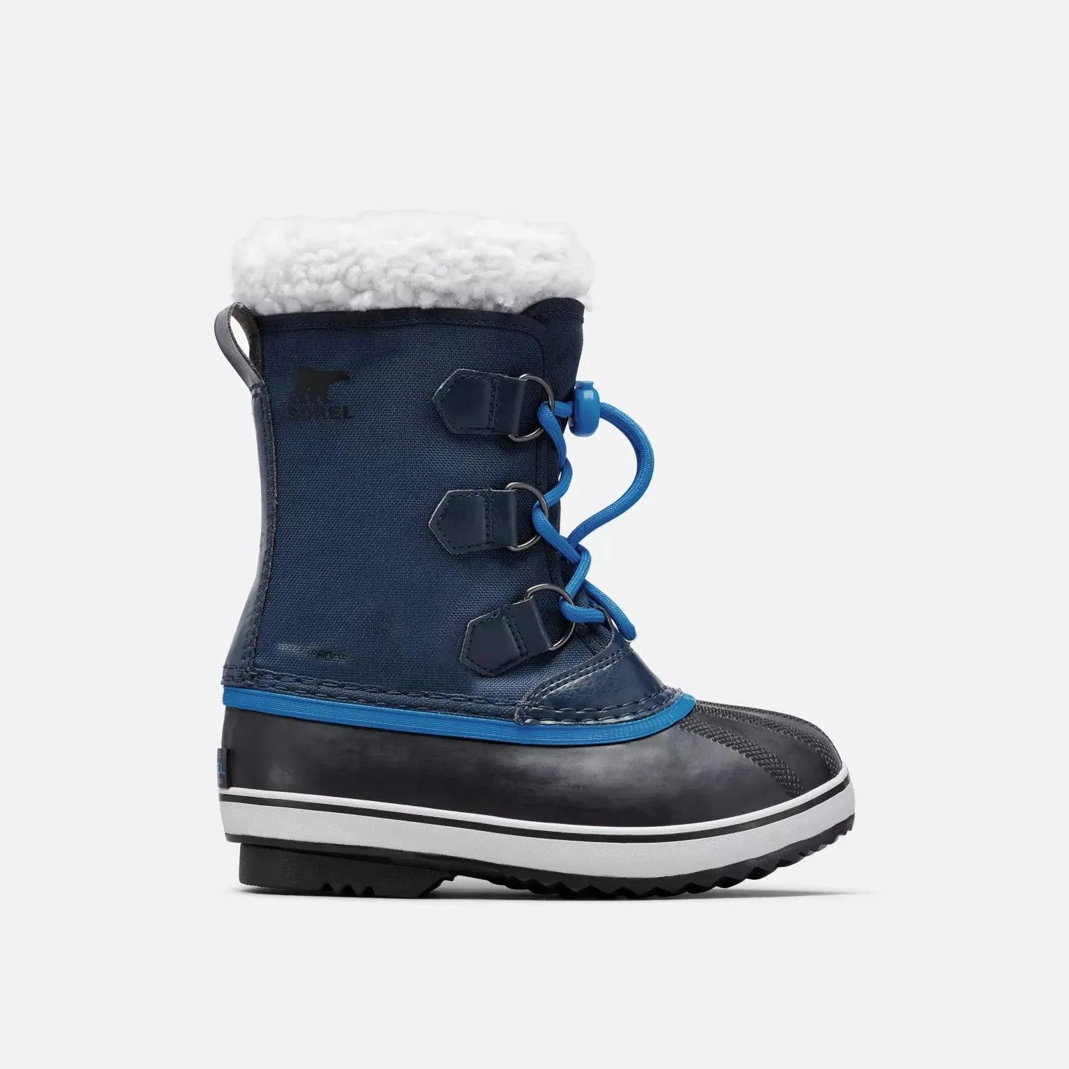 Sorel Collegiate Navy/Super Blue Nylon Yoot Pac Youth Boot Travel Boots Snow Winter Activity
