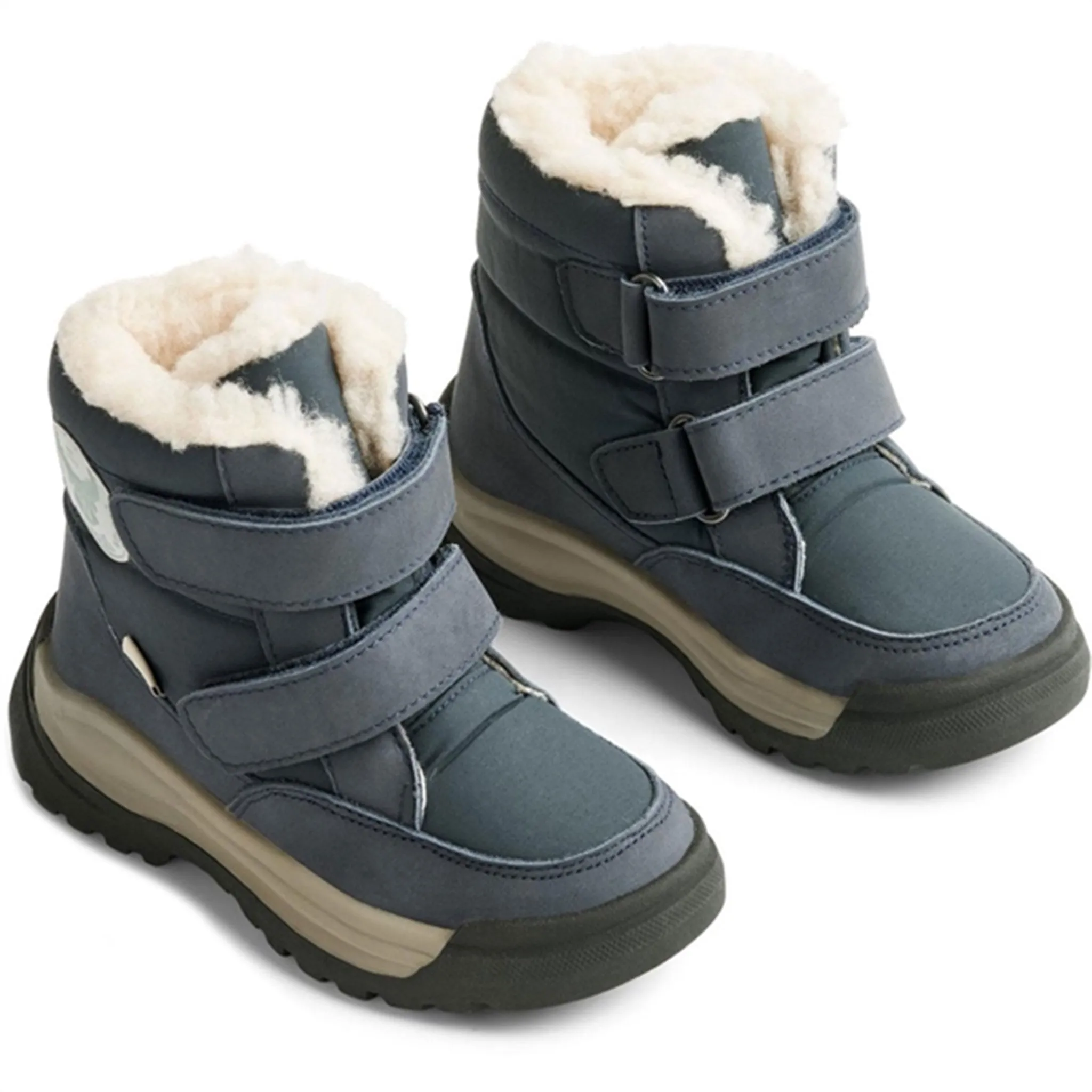 Snow Winter Outdoor Trek Wheat Winter Boots Millas Double Velcro Tex Navy