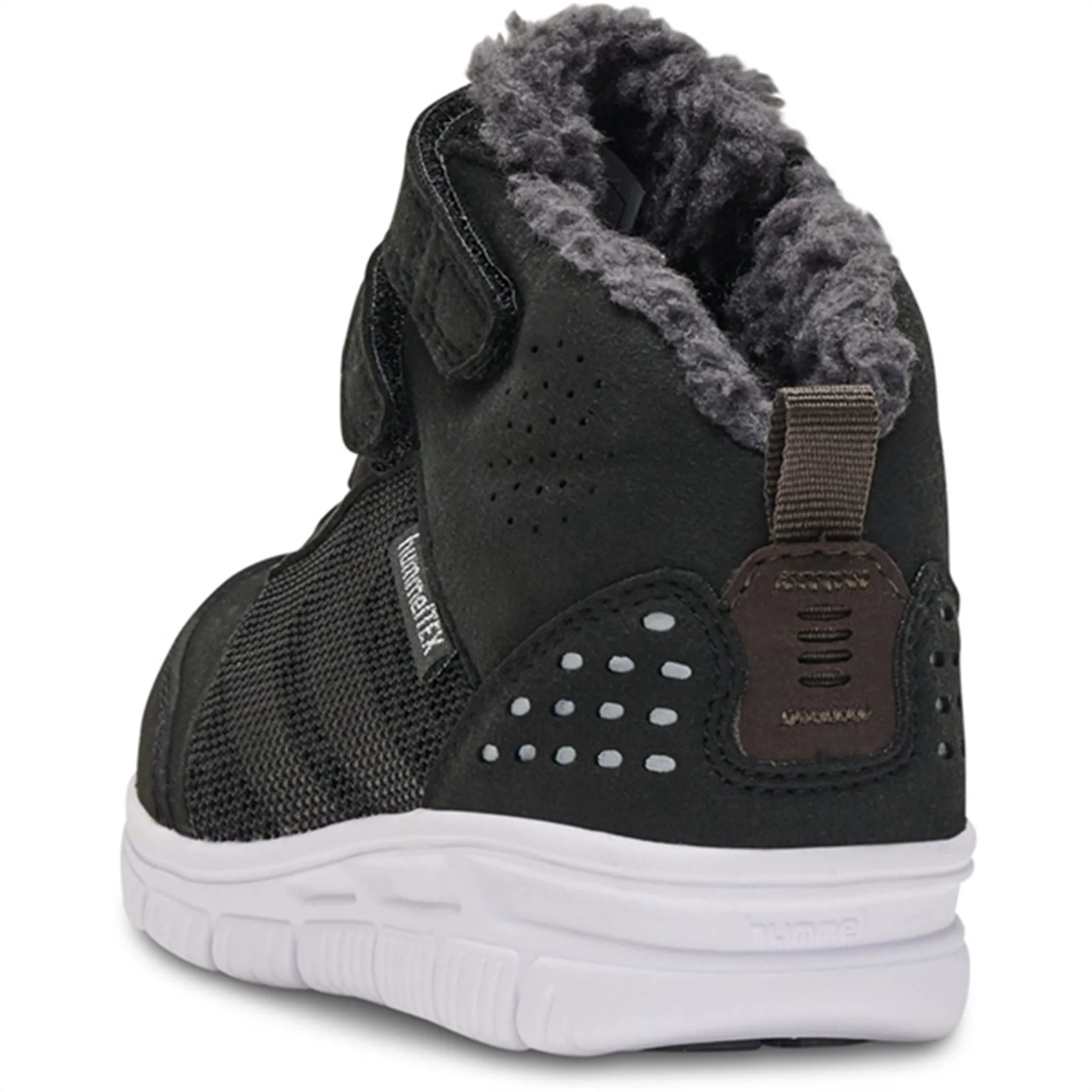 Snowy Path Protection Hummel Crosslite Winter Mid Tex Jr Winter Boots Black