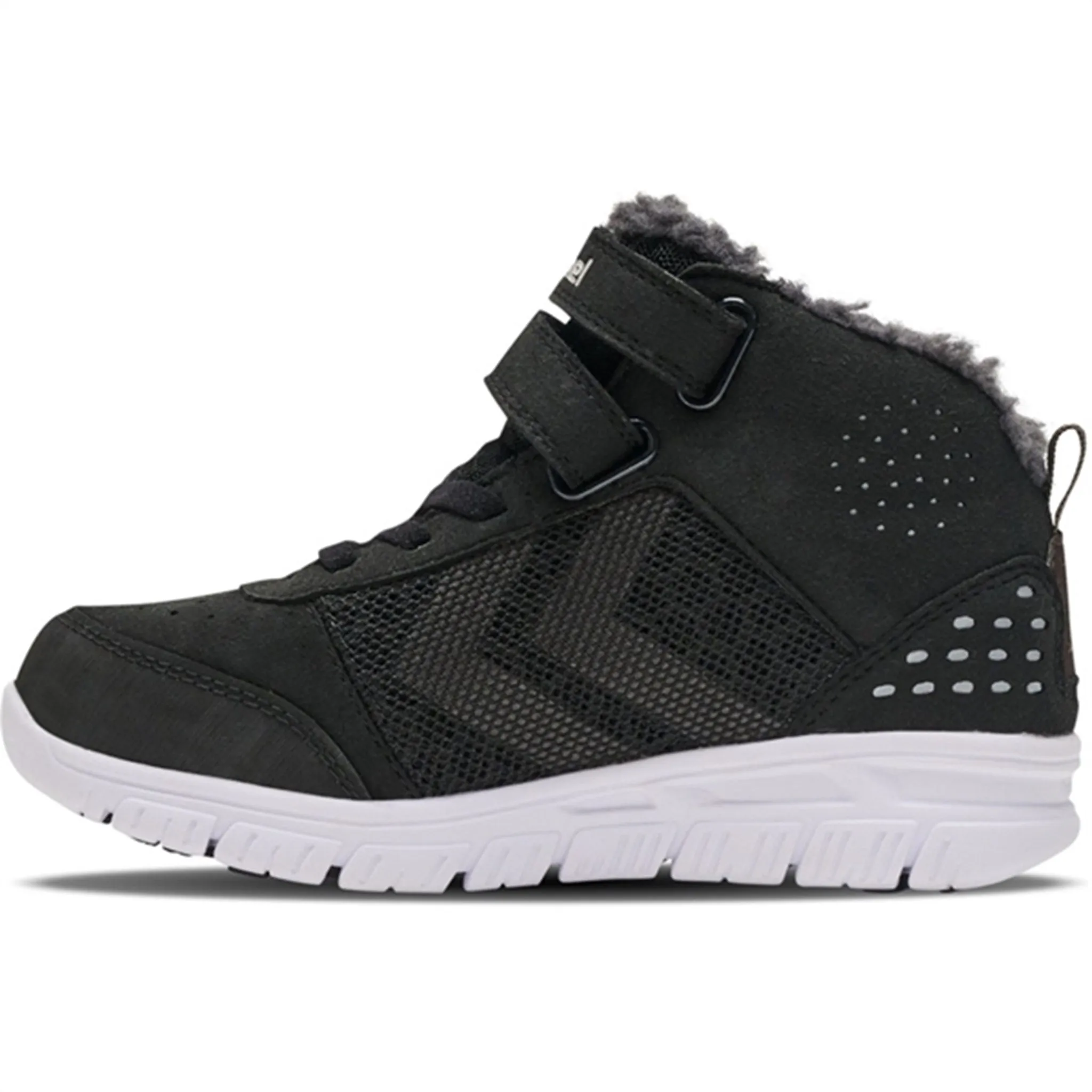 Winter Footwear Snow Grip Shoes Hummel Crosslite Winter Mid Tex Jr Winter Boots Black