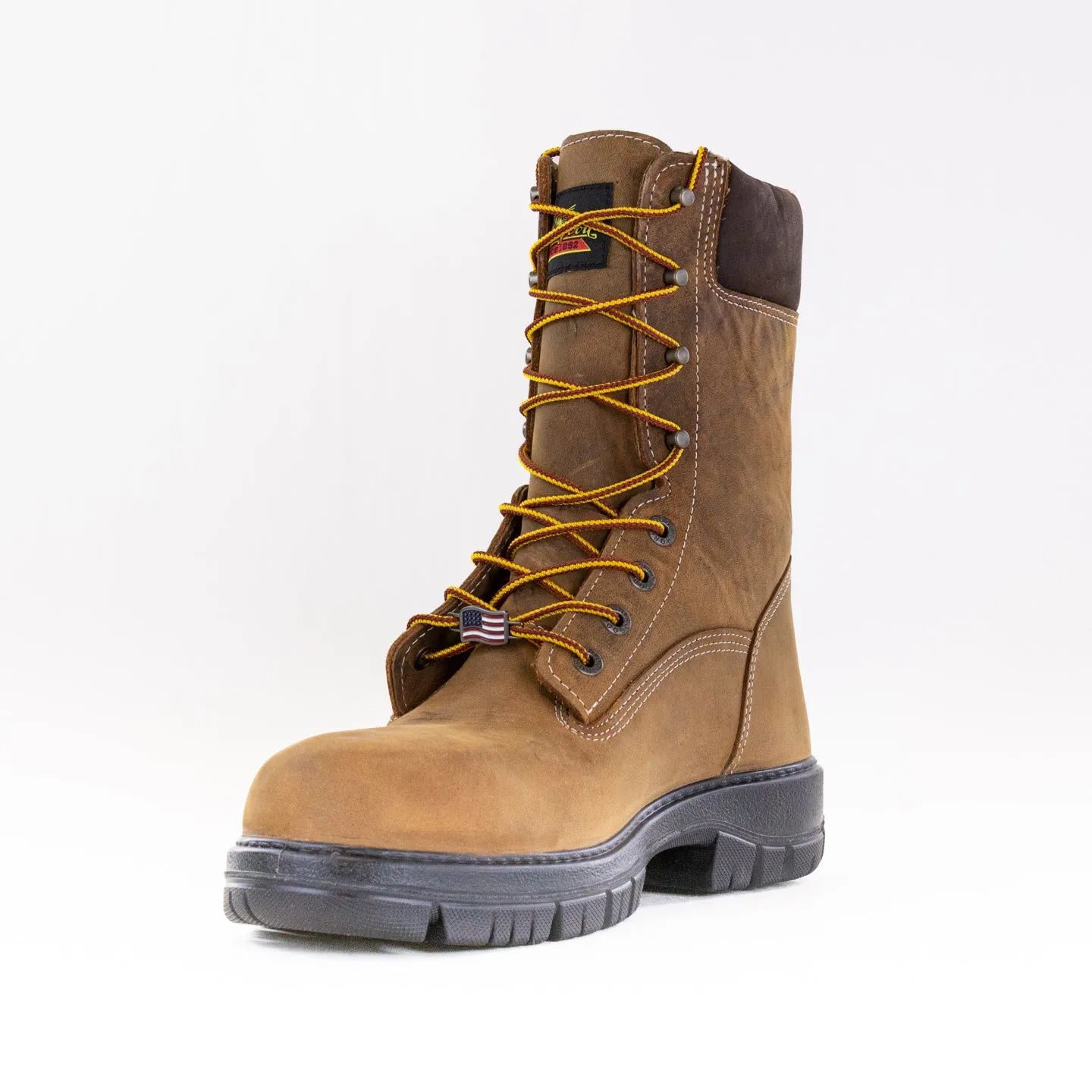 Thorogood 8 Inch Genesis Series (Men's) - Chestnut Suede Heels Luxury Heeled Boots
