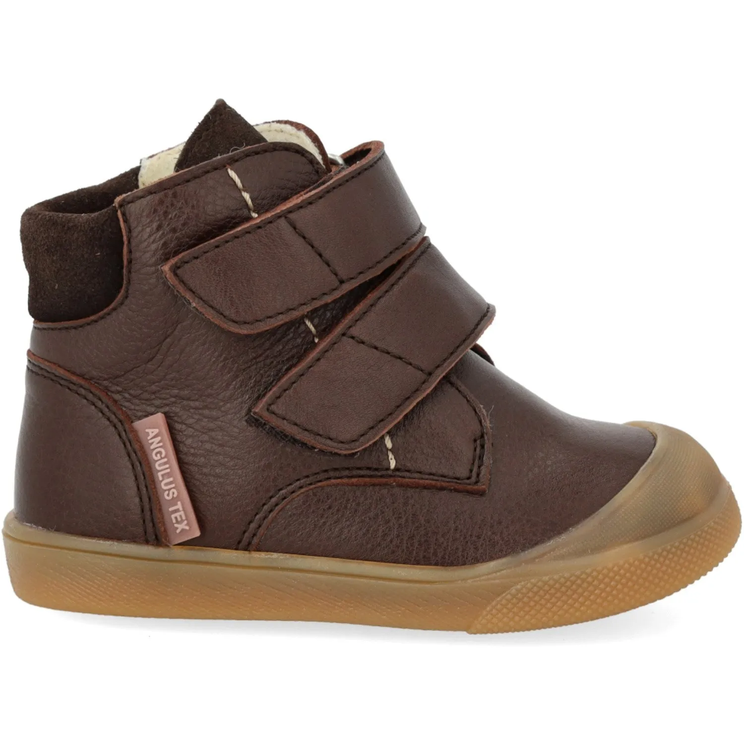 Angulus Dark Brown/Dark Brown Child's first TEX Winter Boot Snow Adventure Boots Snow Hiking Shoes