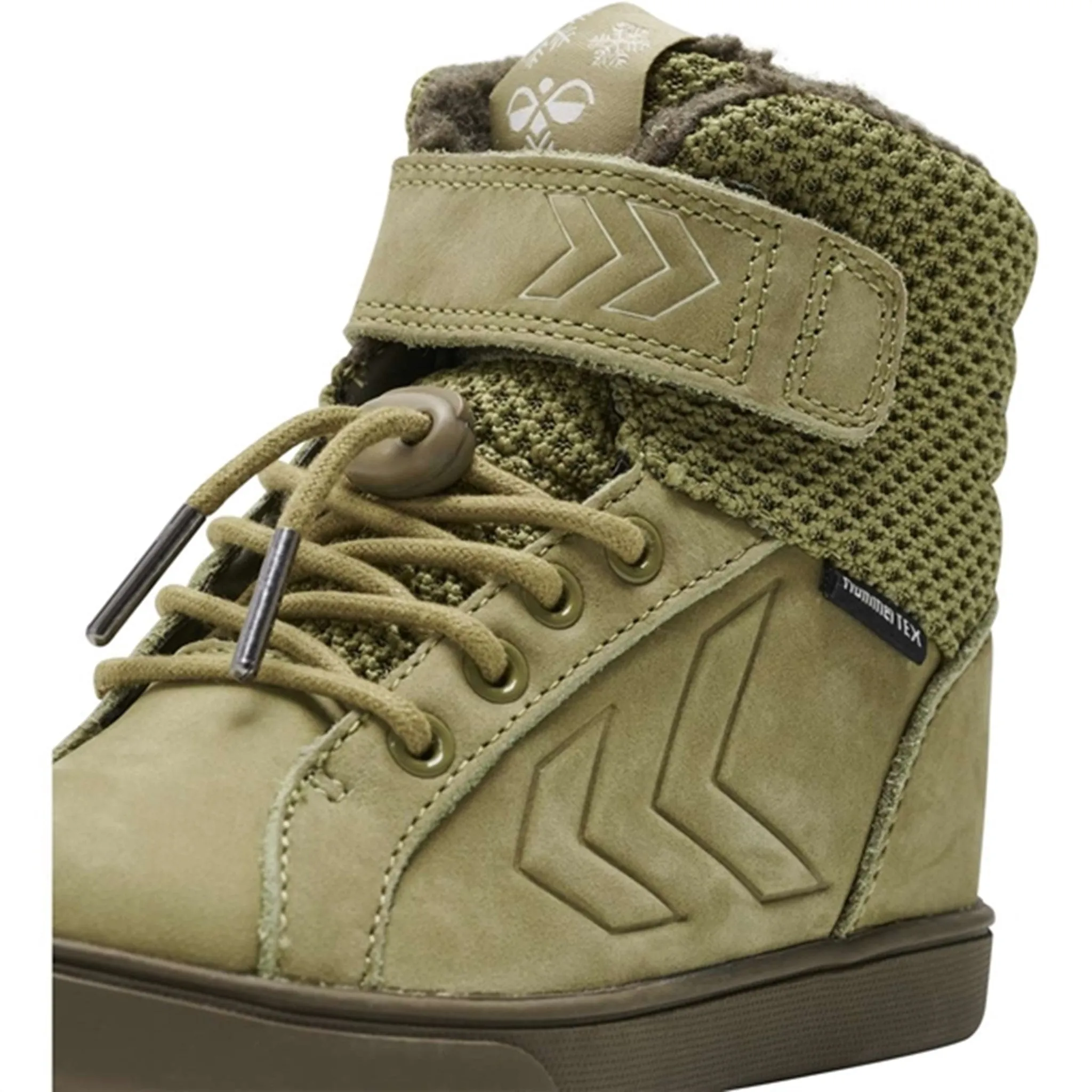 Snow Cold Hummel Green Moss Splash Tex JR Boots
