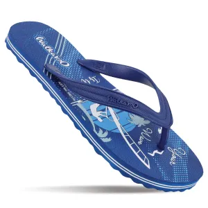 Men's Hawai Slippers - HG174 NavyBlue White Easy Fit Beach