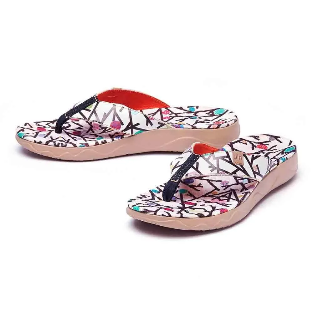 Quick Beach Fit Branches Women Majorca Flip Flops