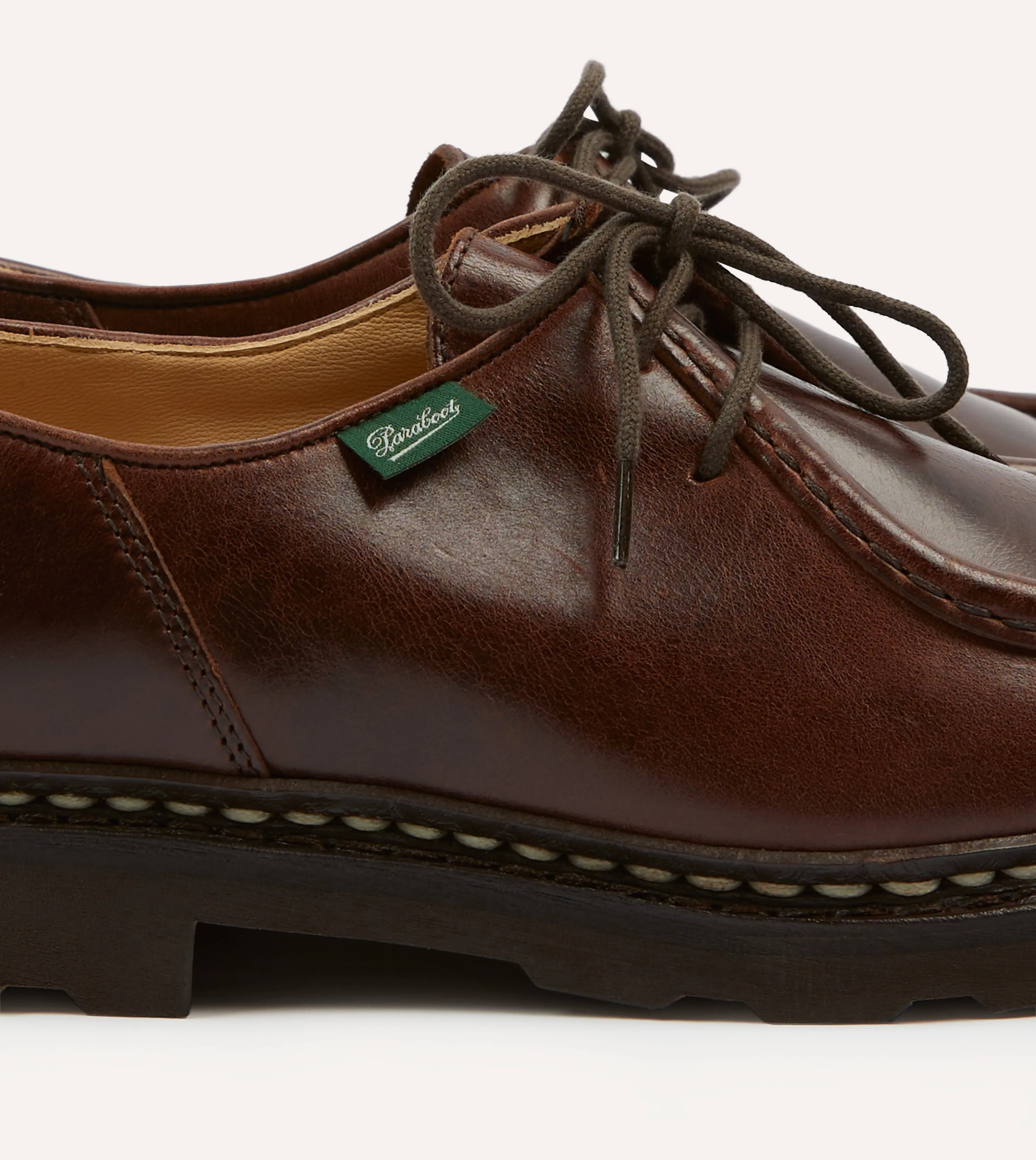Star Mood Waterproof Daily Walk Paraboot Michael Brown Leather Derby Shoe