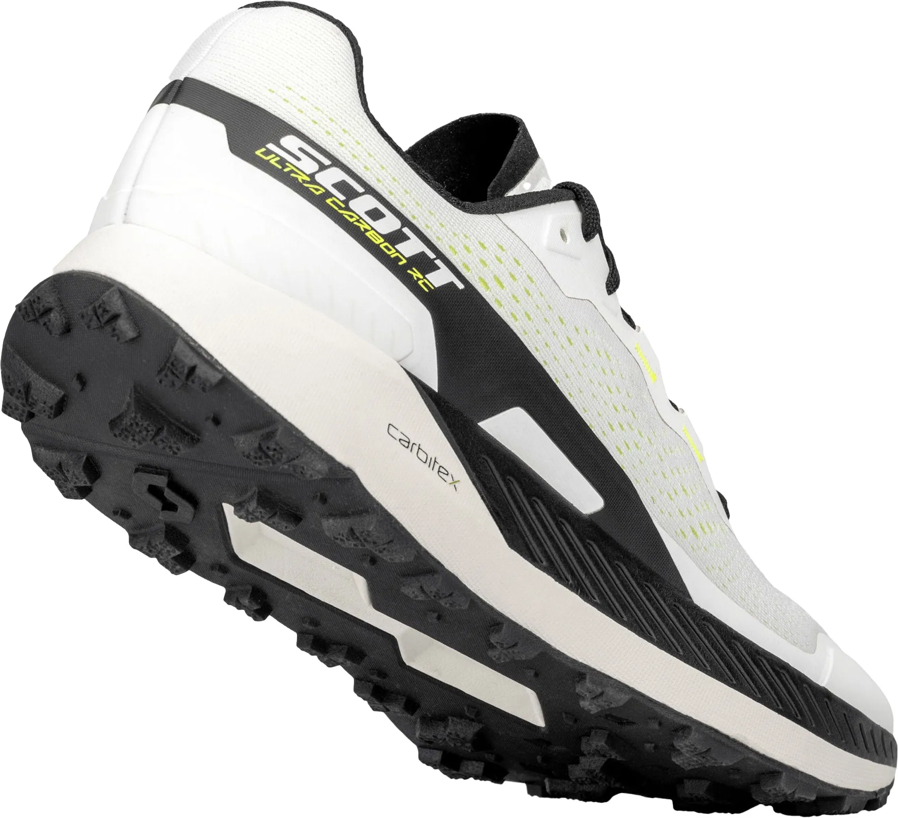 Breathable Daily Walk spring fresh Scott Ultra Carbon RC Mens Trail Running Shoes - White