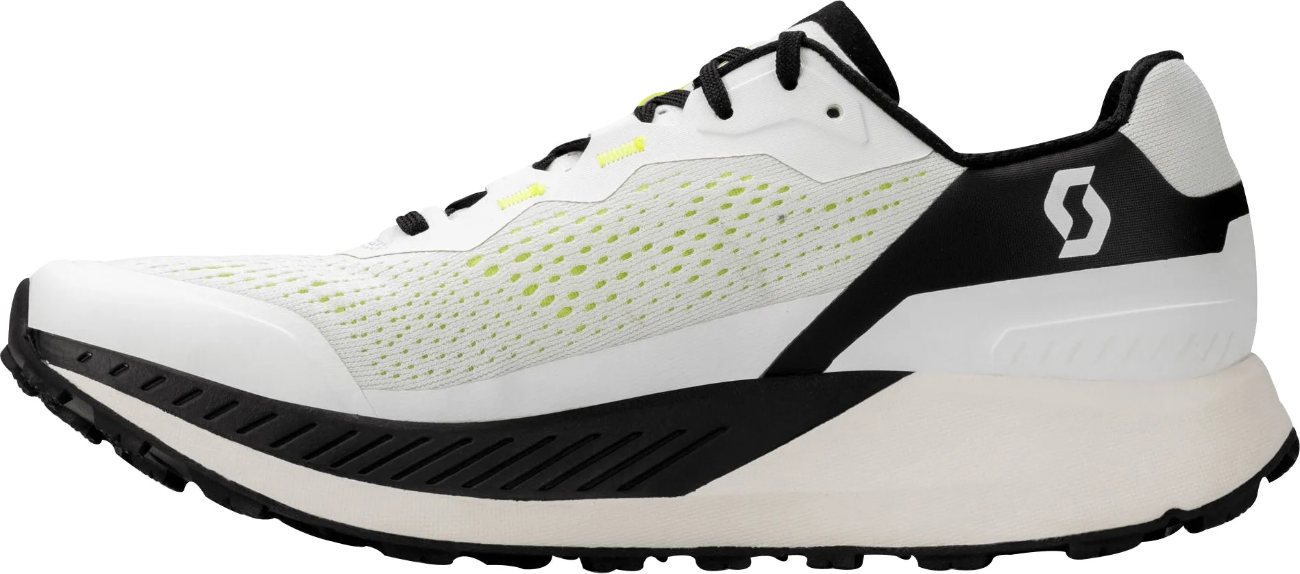 Molded Insole High Top Scott Ultra Carbon RC Mens Trail Running Shoes - White
