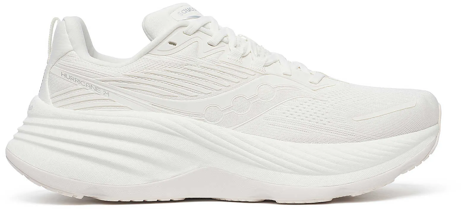 Park Day Saucony Hurricane 24 Mens Running Shoes - White
