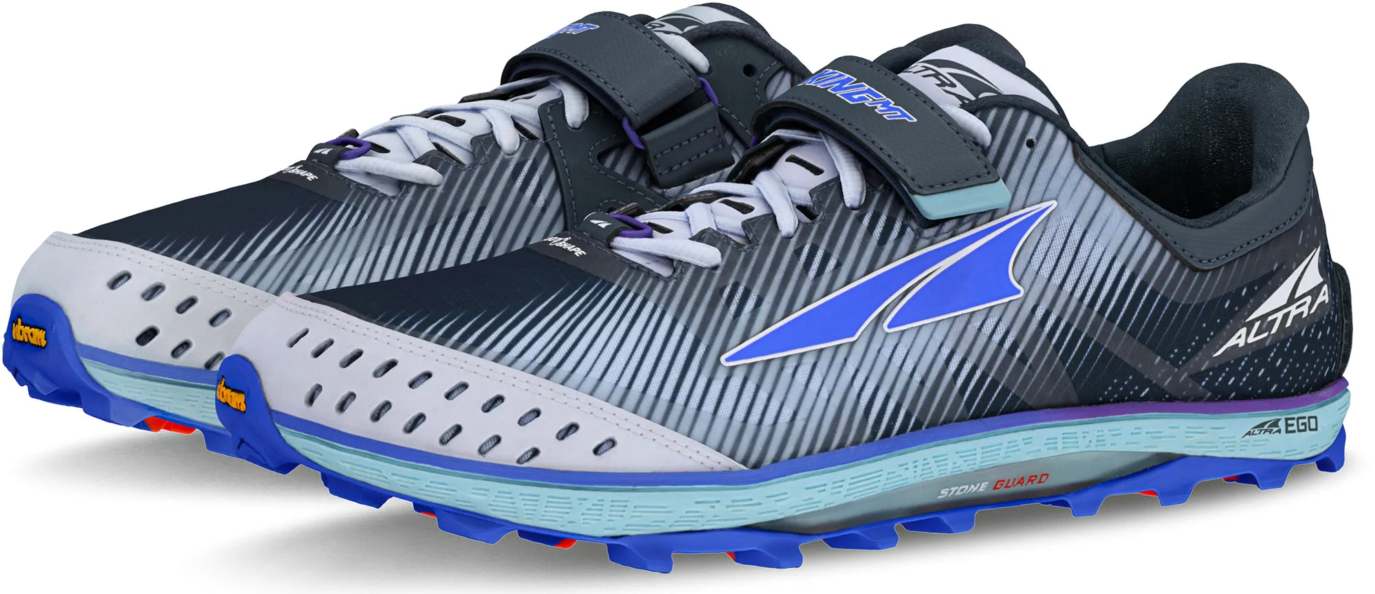 Altra King MT Mens Trail Running Shoes - Blue Stone Grip