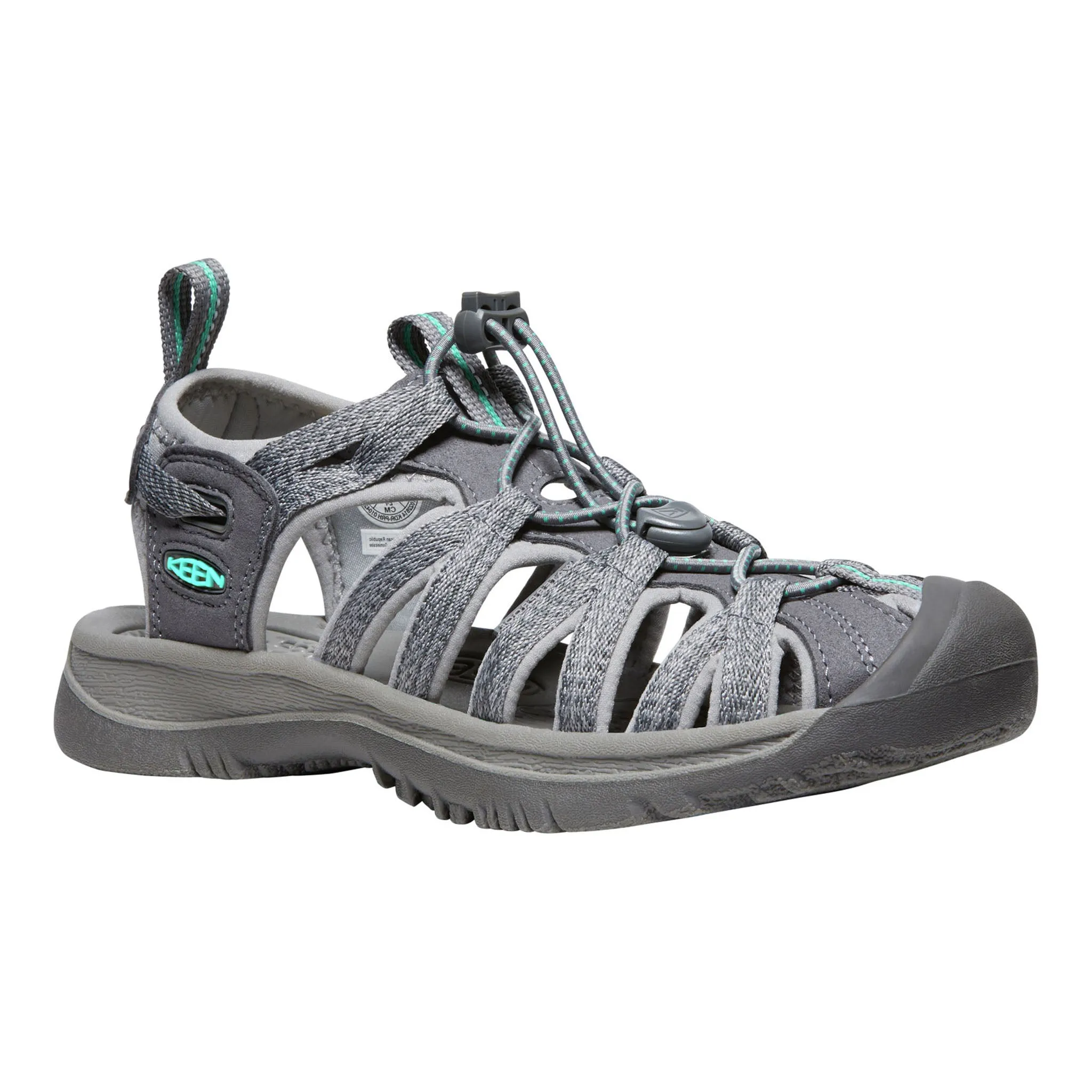 Casual Footwear for Beach Women's Whisper Medium Grey/Peacock Green