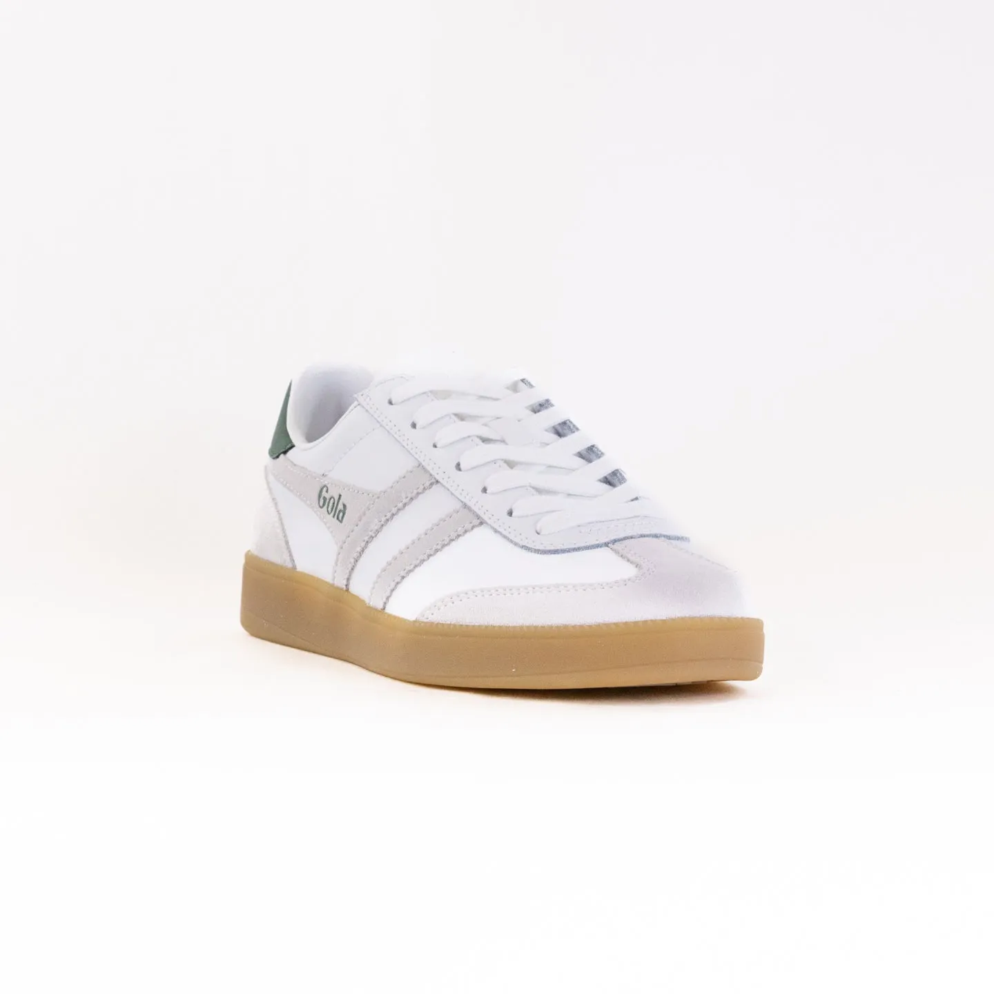 Expanding Active Gola Classics Viper Leather (Men's) - White/White/Evergreen/Gum