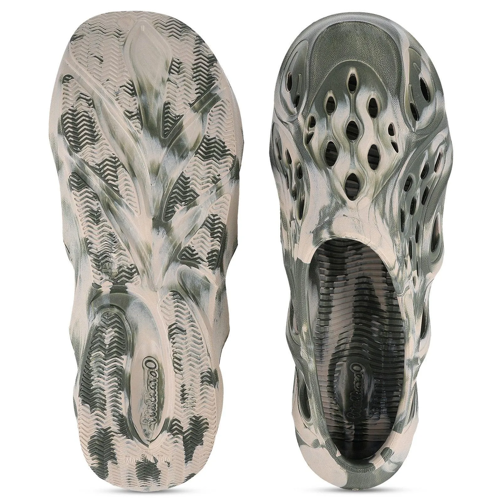 Minimal Cool Walkaroo Mens Superclogs  - WC8710 Greige Olive