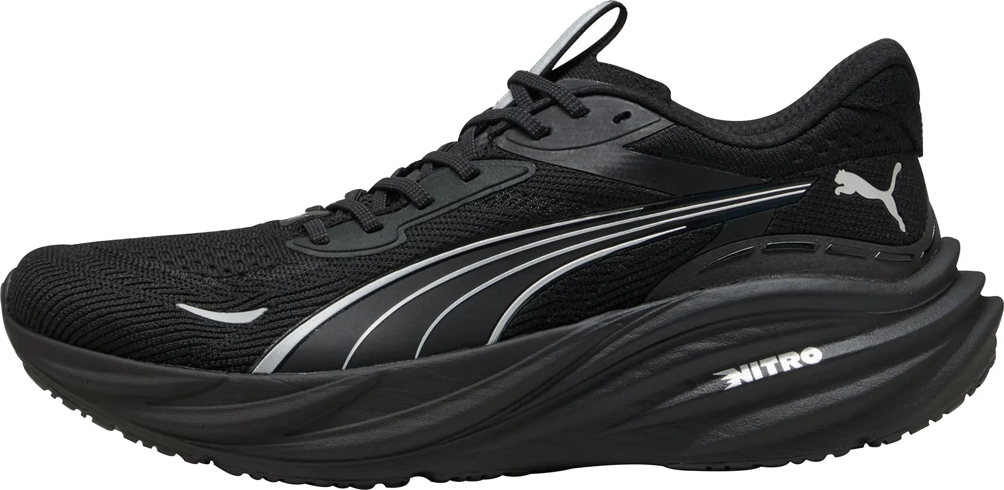 Puma Magnify Nitro 3 Mens Running Shoes - Black Winter Warm