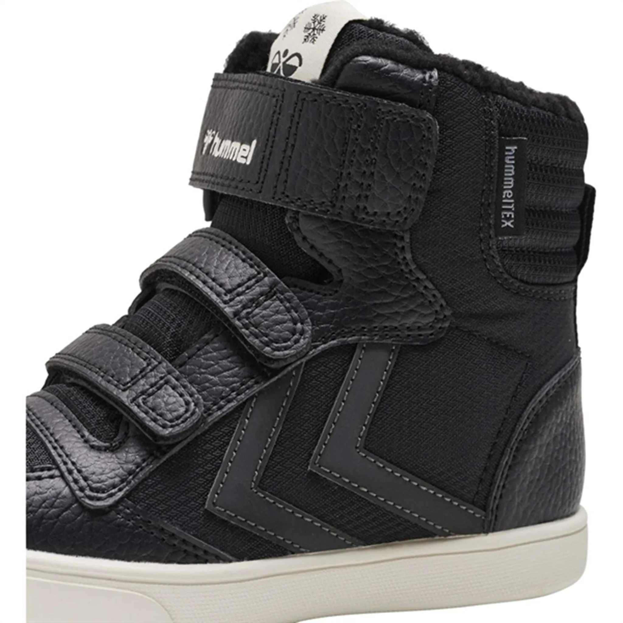 Hummel Stadil Super Poly Boot Recycled Tex JR Black Boots Snow Adventure Rugged Comfort Footwear