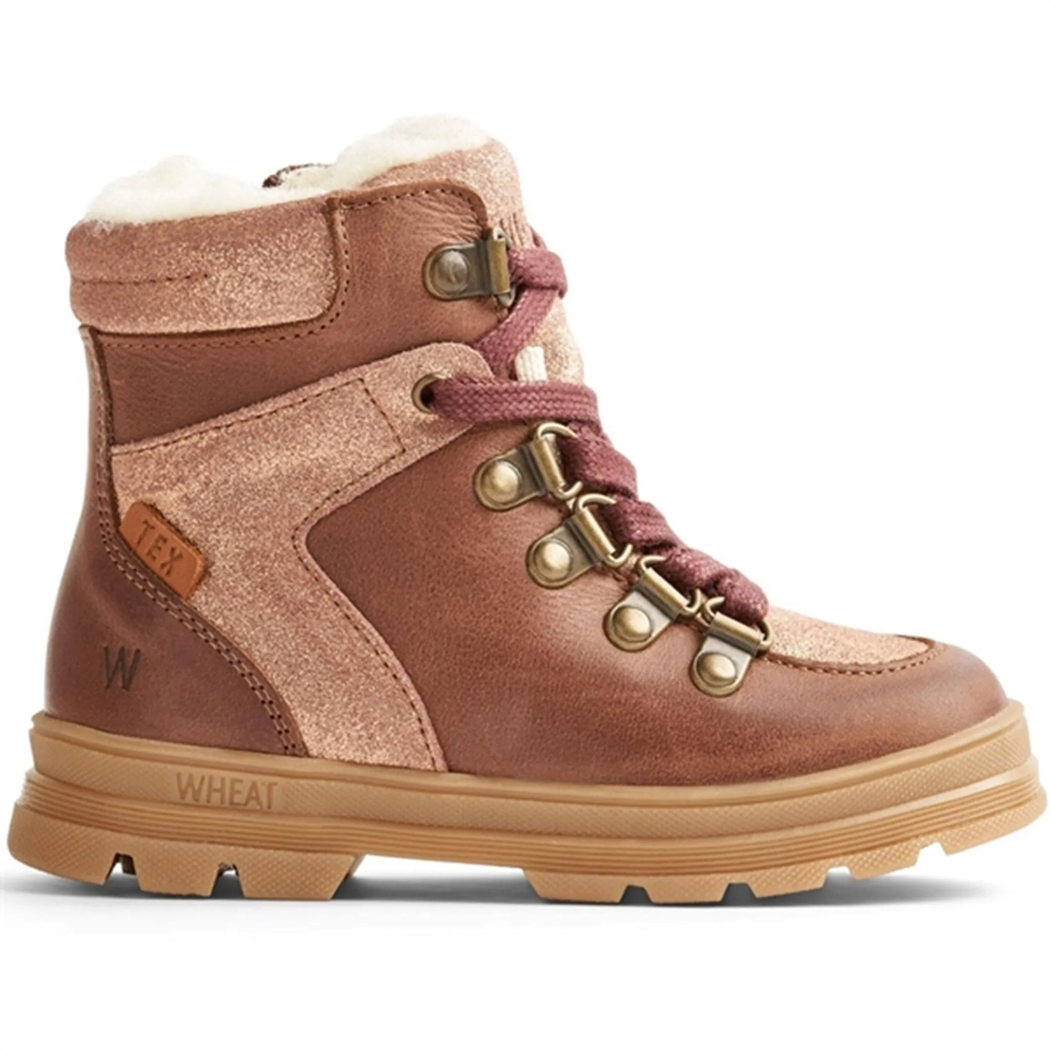 Snow Rugged Trekking Wheat Winter Boots Toni Tex Hiker Glitter Rose