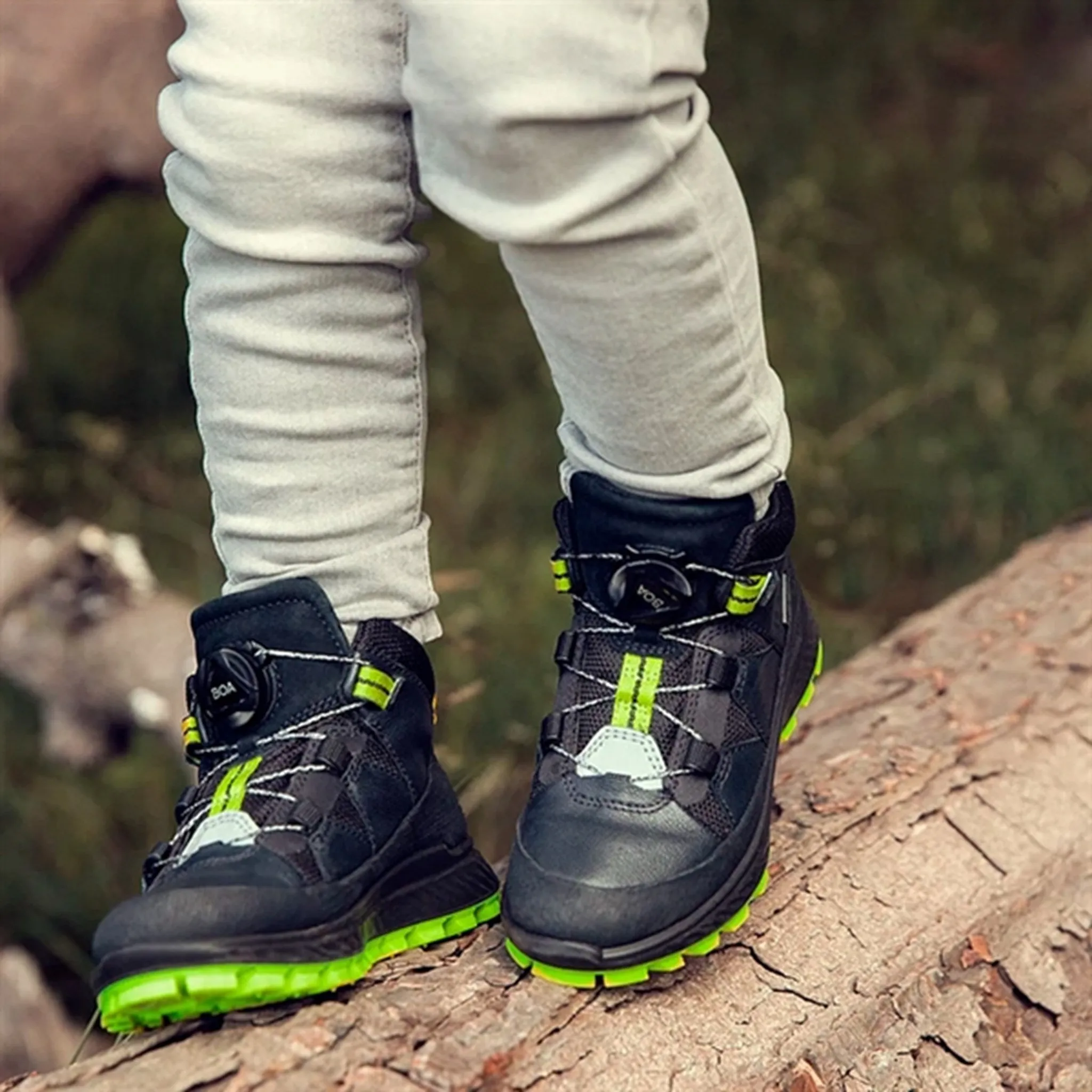 Snow Outdoor Trek Ecco Exostrike Kids Ankle Boot Black/Black