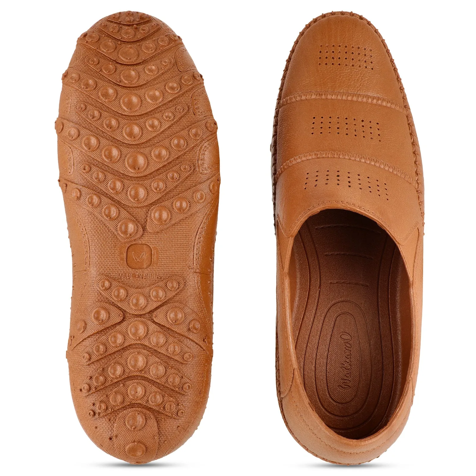Men's Slip-On Rain Shoes - 12316 Tan Instant Walk Comfort Urban Comfort Shoes