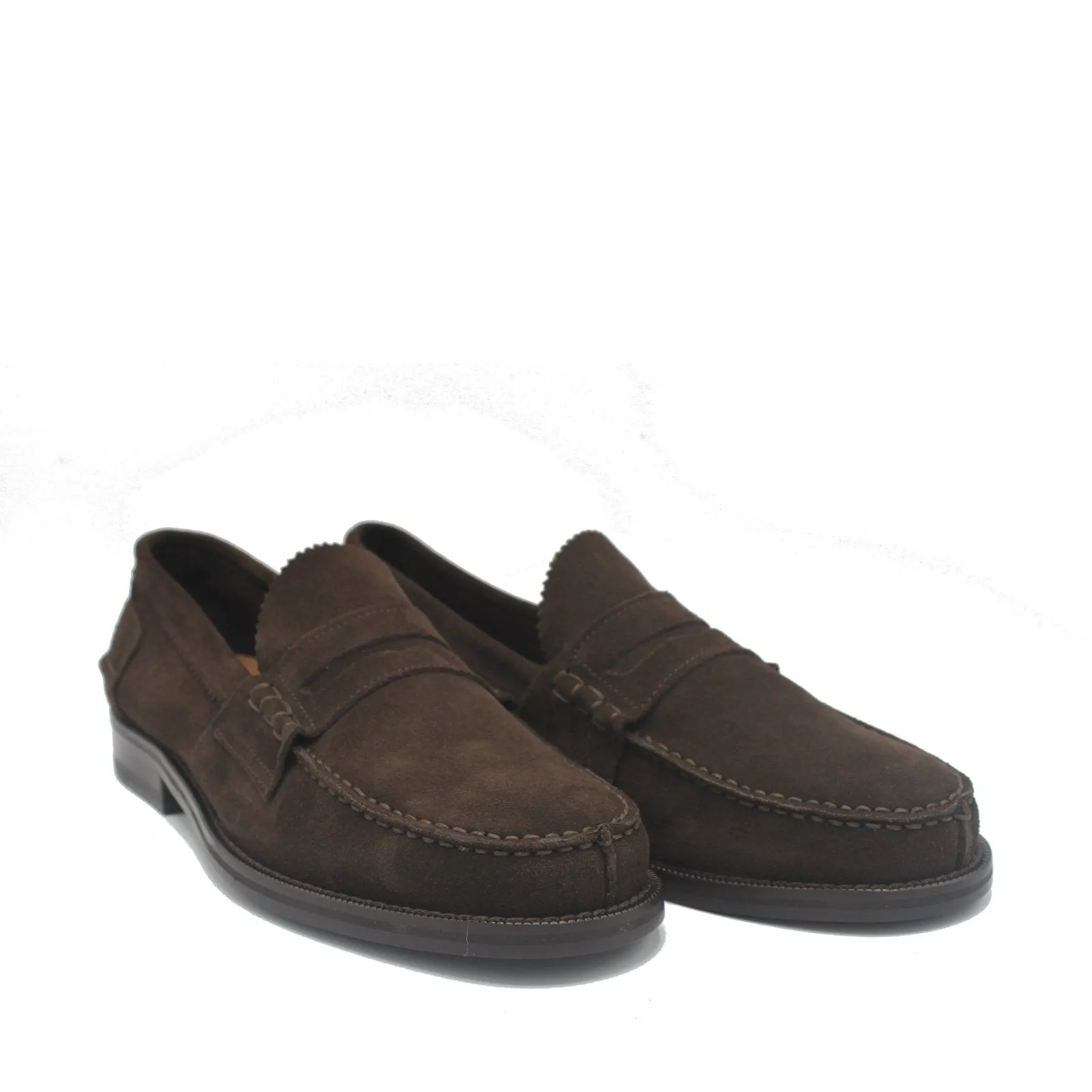 PENNY LOAFER DARK BROWN SUEDE Versatile Padding