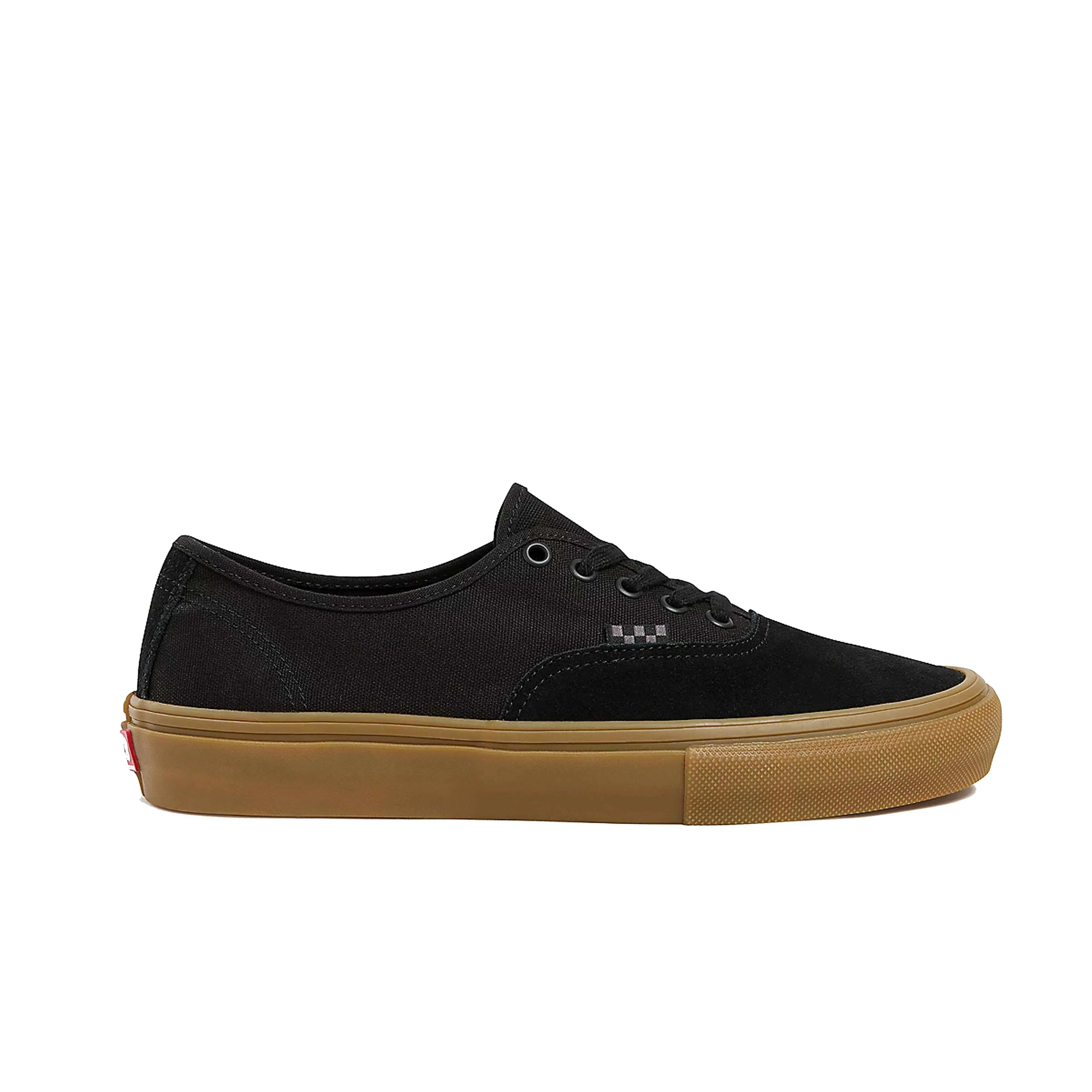 Vans Skate Authentic Skate Shoes - Black / Black /Gum On The Go