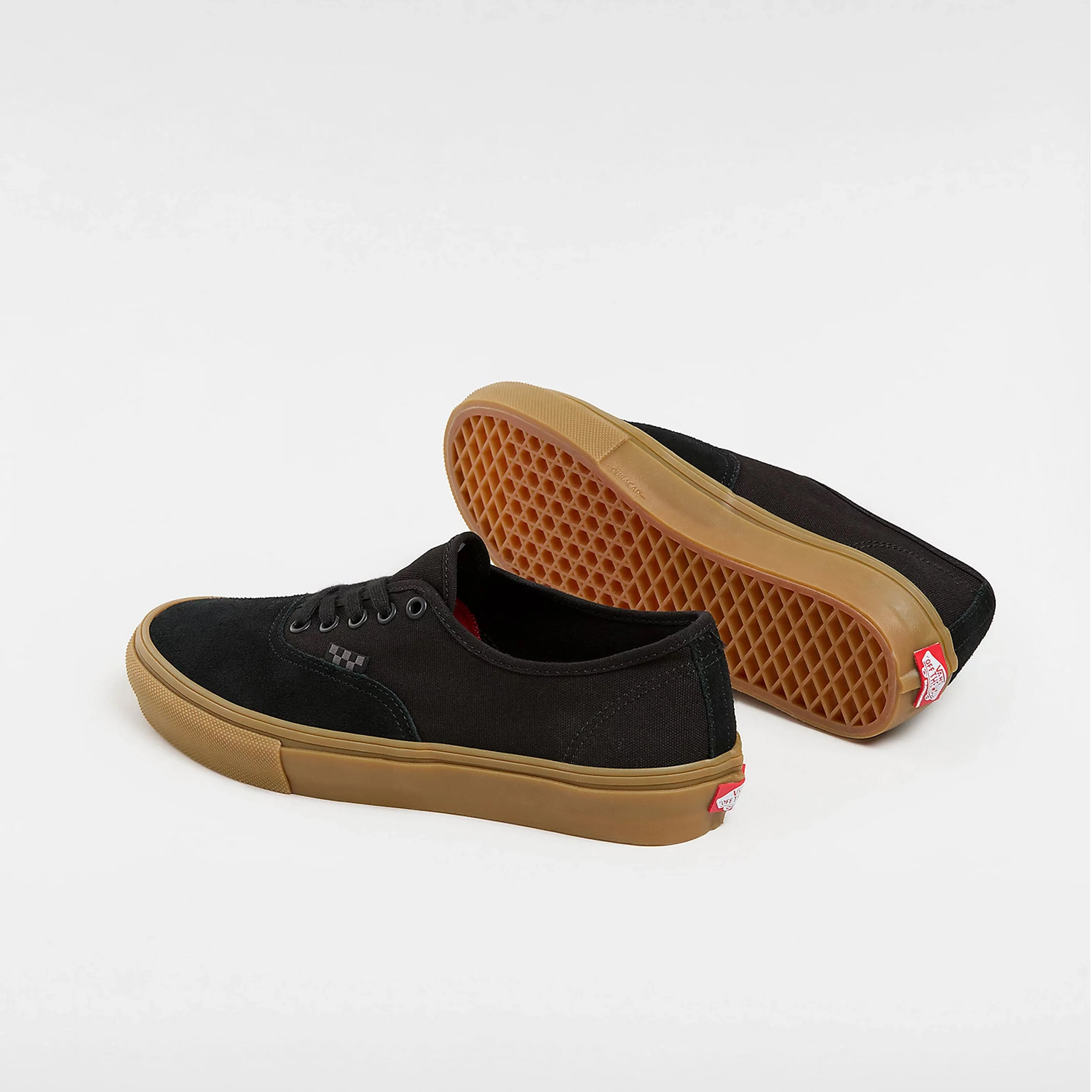 Vans Skate Authentic Skate Shoes - Black / Black /Gum Skate Gear Ride Outdoor Life
