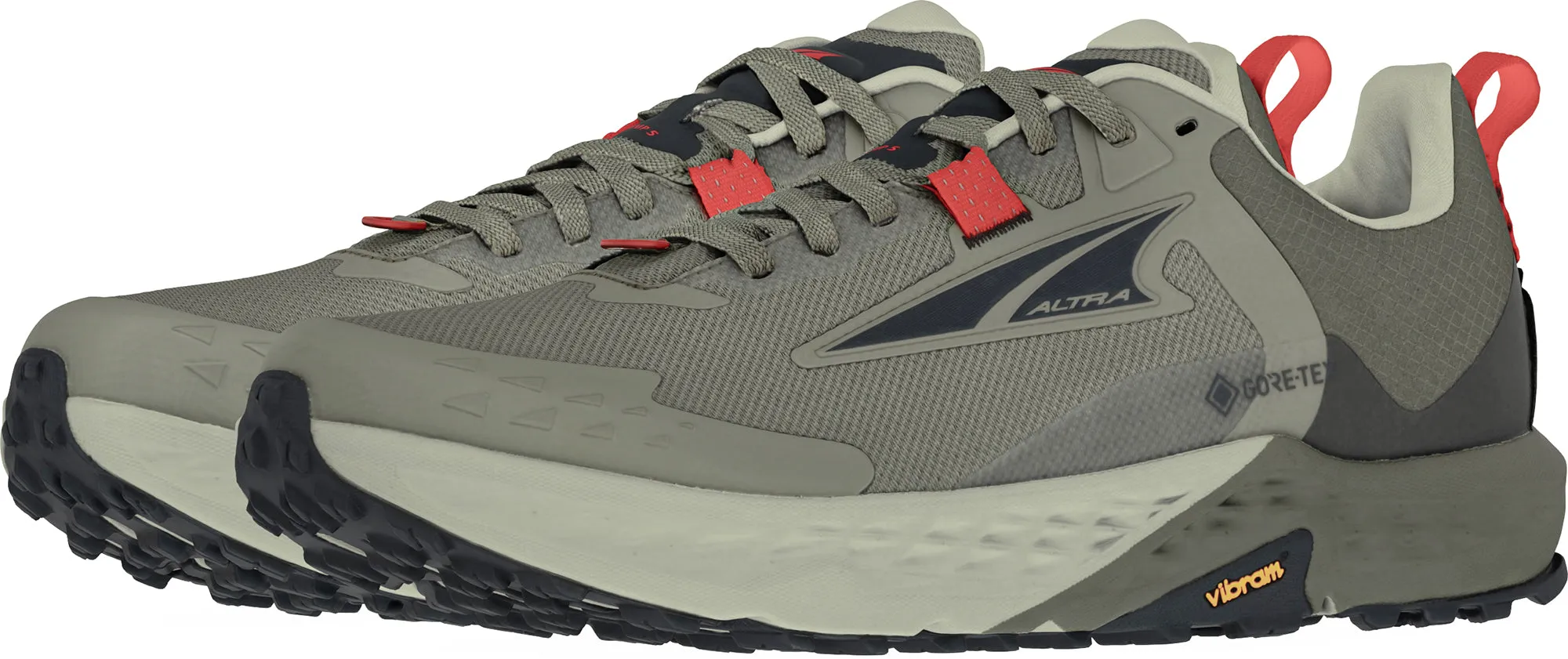 Altra Timp 5 GORE-TEX Mens Trail Running Shoes - Green Light Step Ergonomic City Adventure