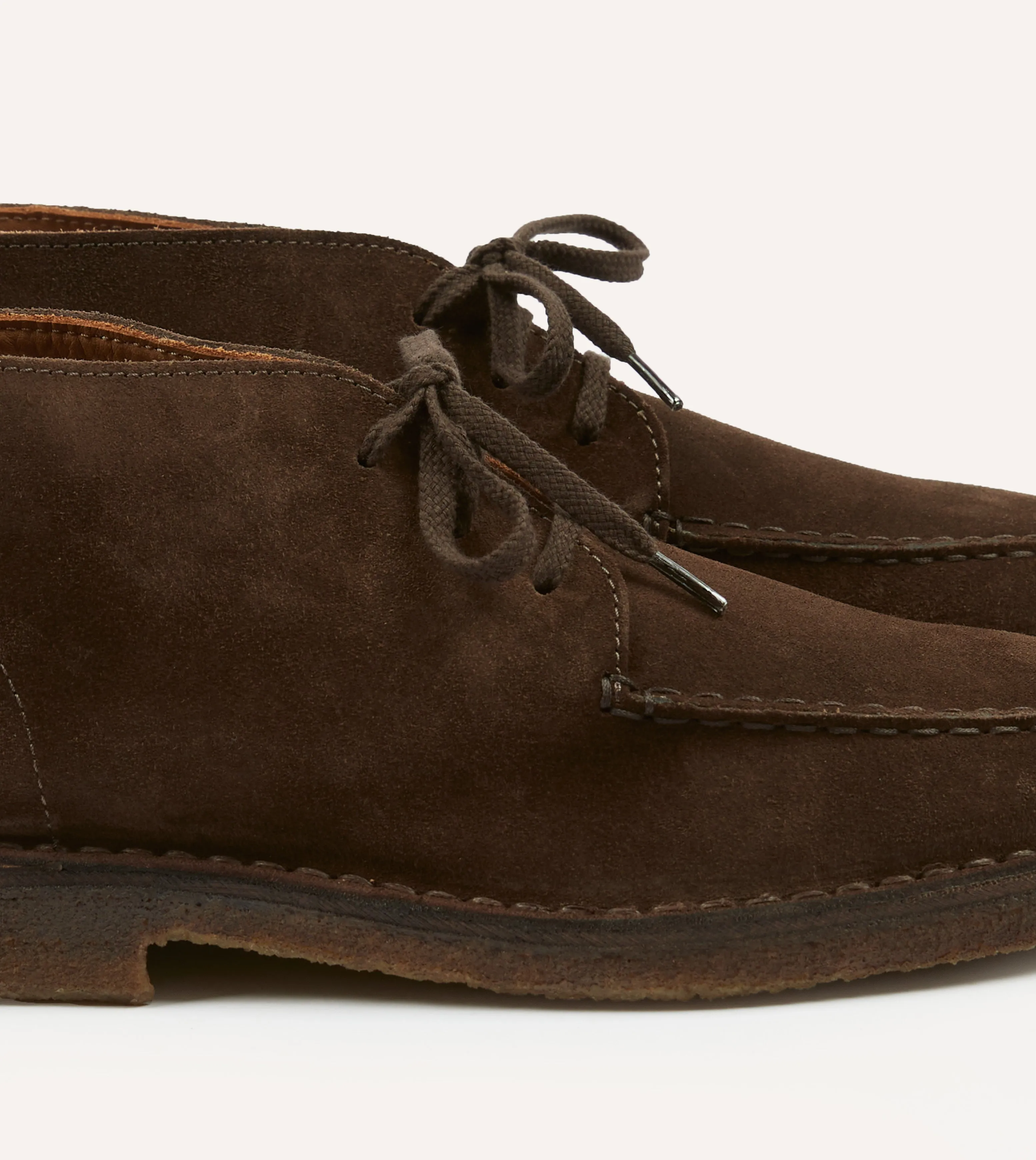 Crosby Moc-Toe Chukka Boot Brown Suede Shock absorption