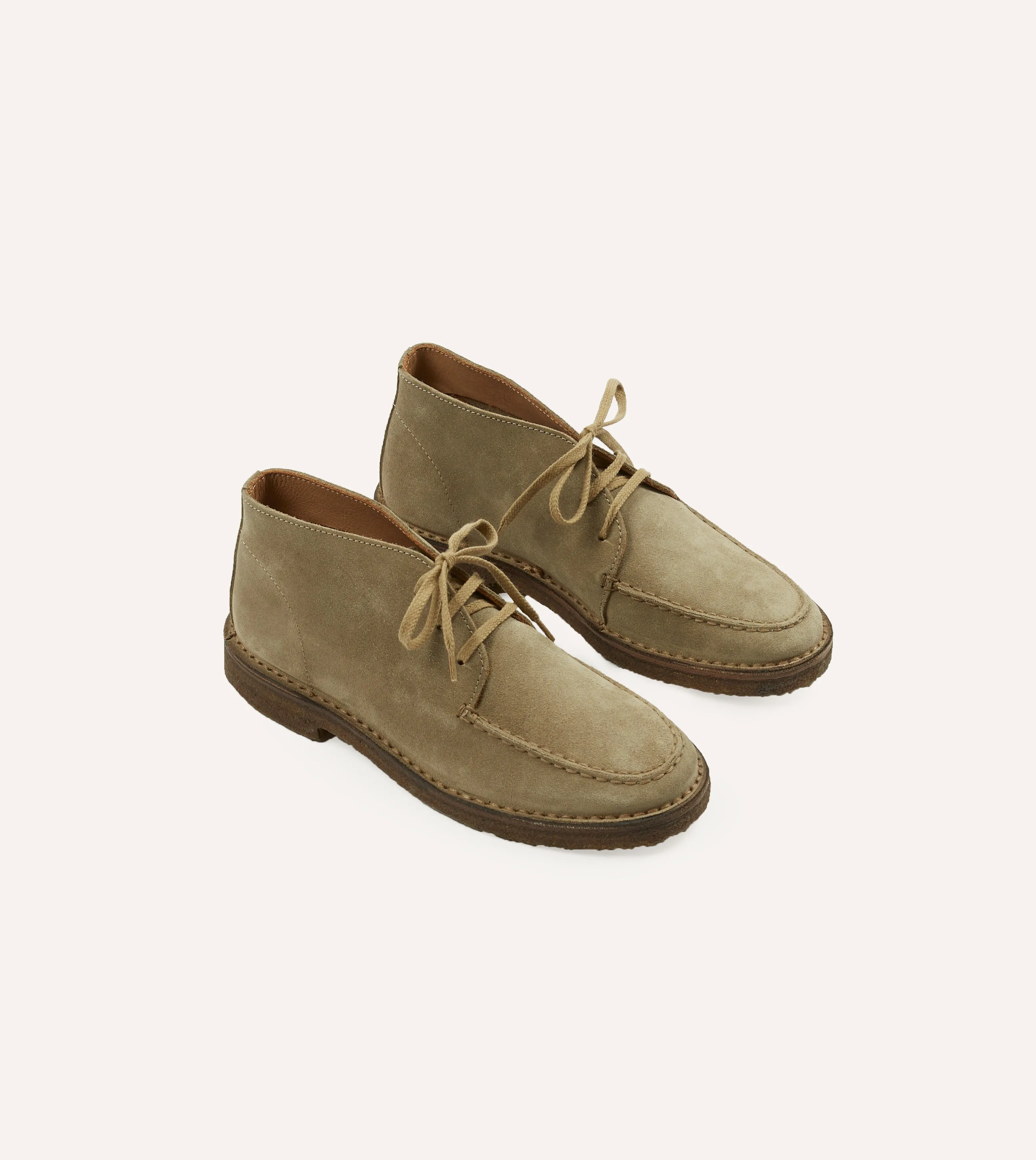 Crosby Moc-Toe Chukka Boot Sand Suede Any Path Timeless Fit
