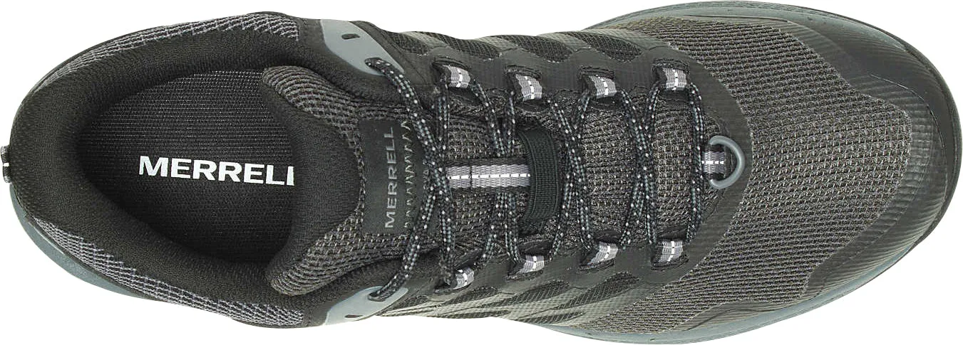 Merrell Nova 3 GORE-TEX Mens Trail Running Shoes - Black Strong Step Carry Easy