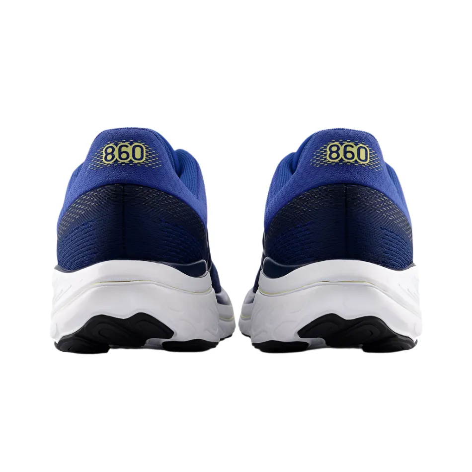 performance - focused velcro - closure shoes New Balance Men's 860 V14 2E Wide Fitting Running Shoes in Galaxy Blue/NB Navy/Winter Grass