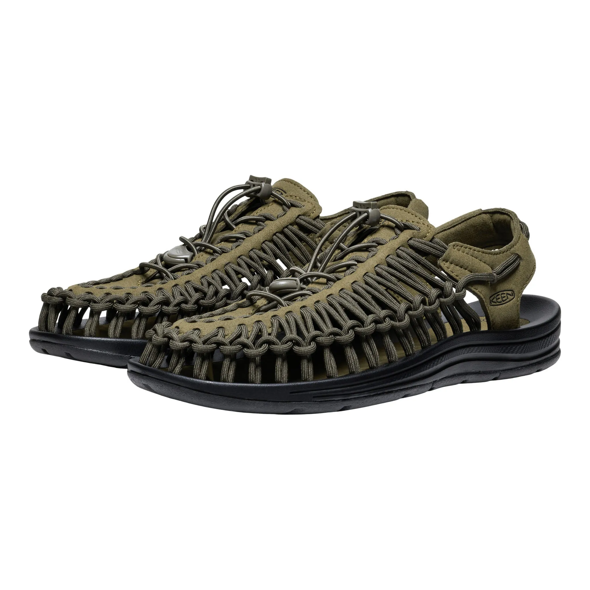 Men's UNEEK Sneaker Dark Olive/Black Heat Proof Walking-Friendly Shoes