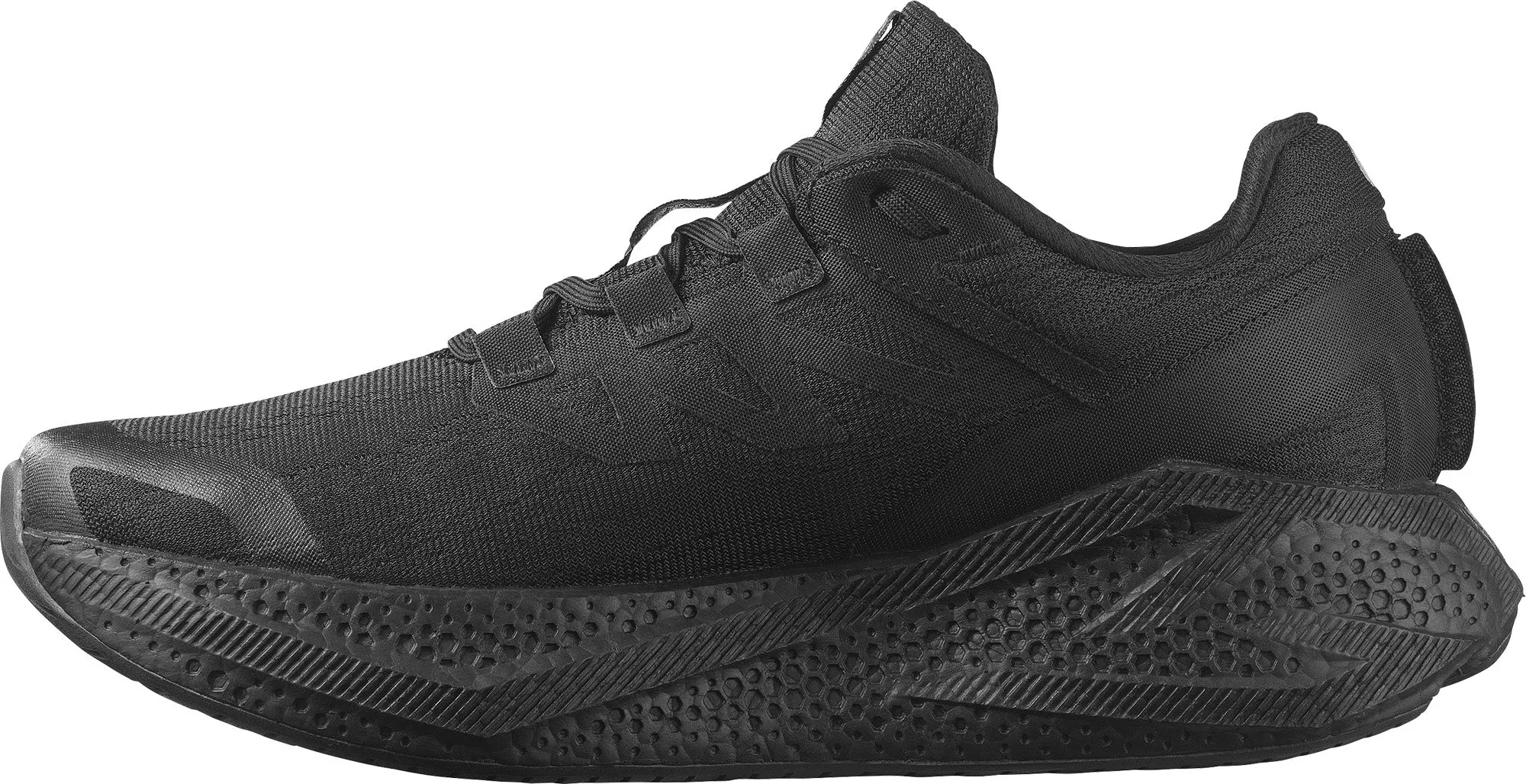 Slip Resistant Outdoor Explorers Teen Edge Salomon Aero Glide 3 Mens Running Shoes - Black