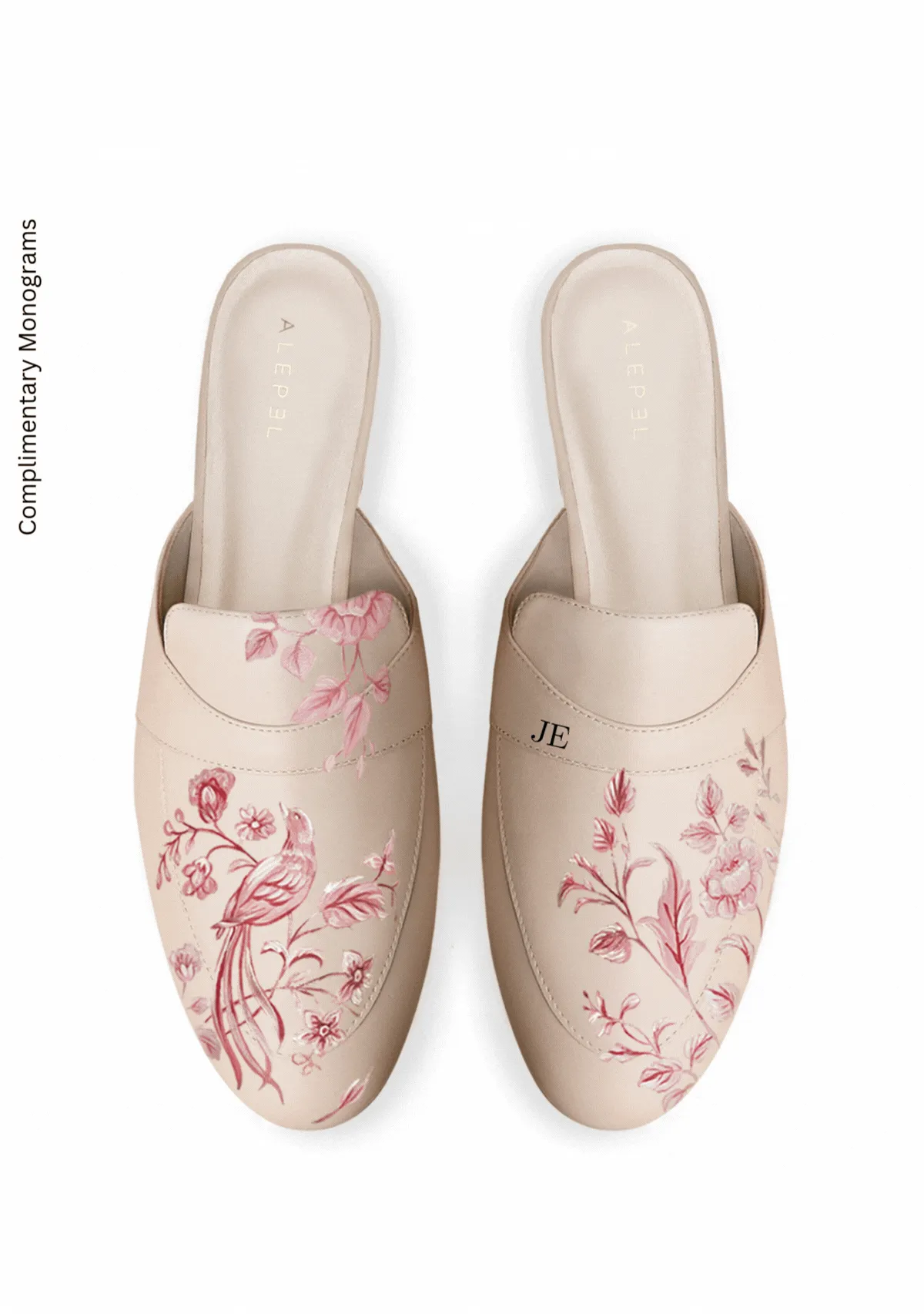 Comfort Strap Eden Garden Beige Mule
