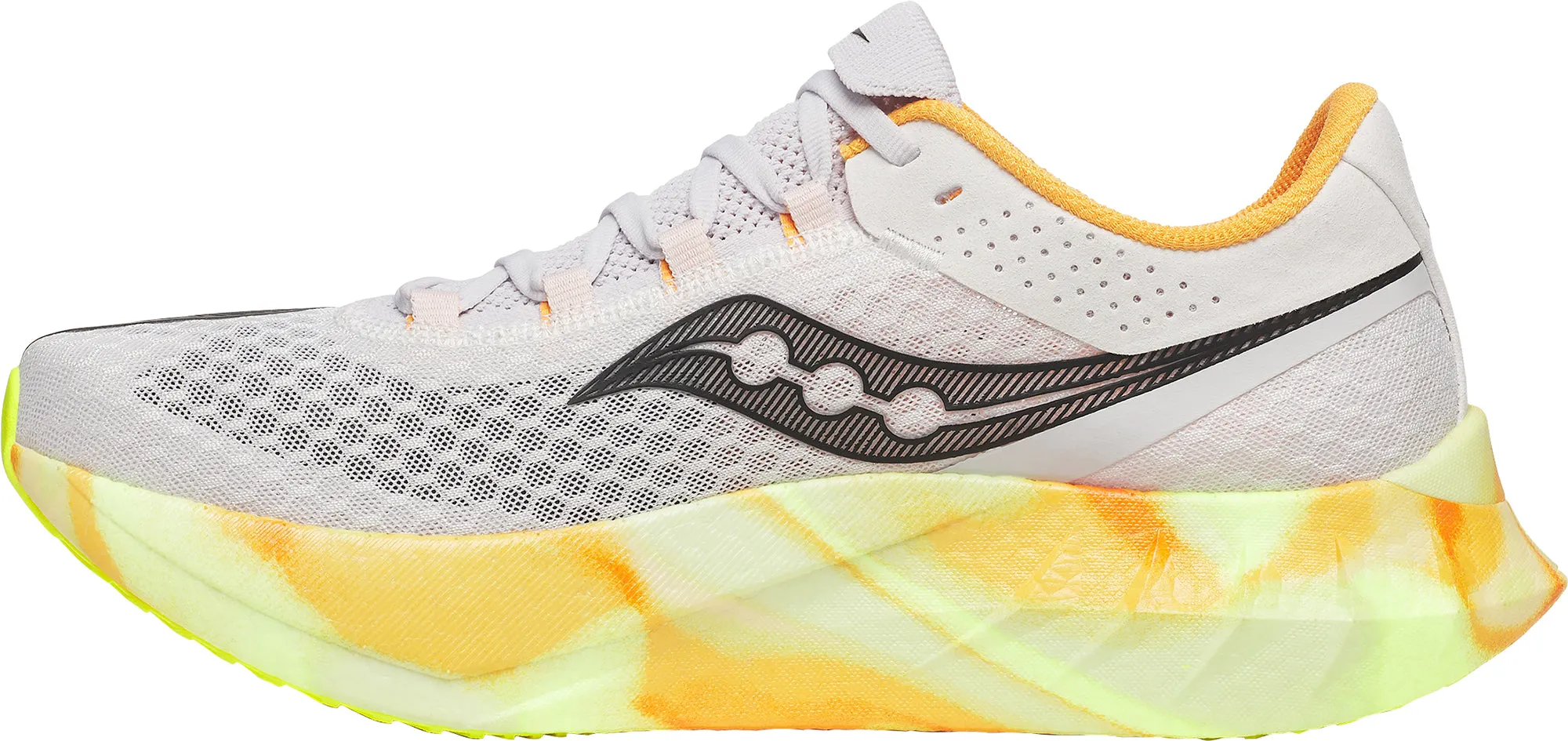 Flexibility Feature Lift Up Saucony Endorphin Pro 4 Mens Running Shoes - Grey