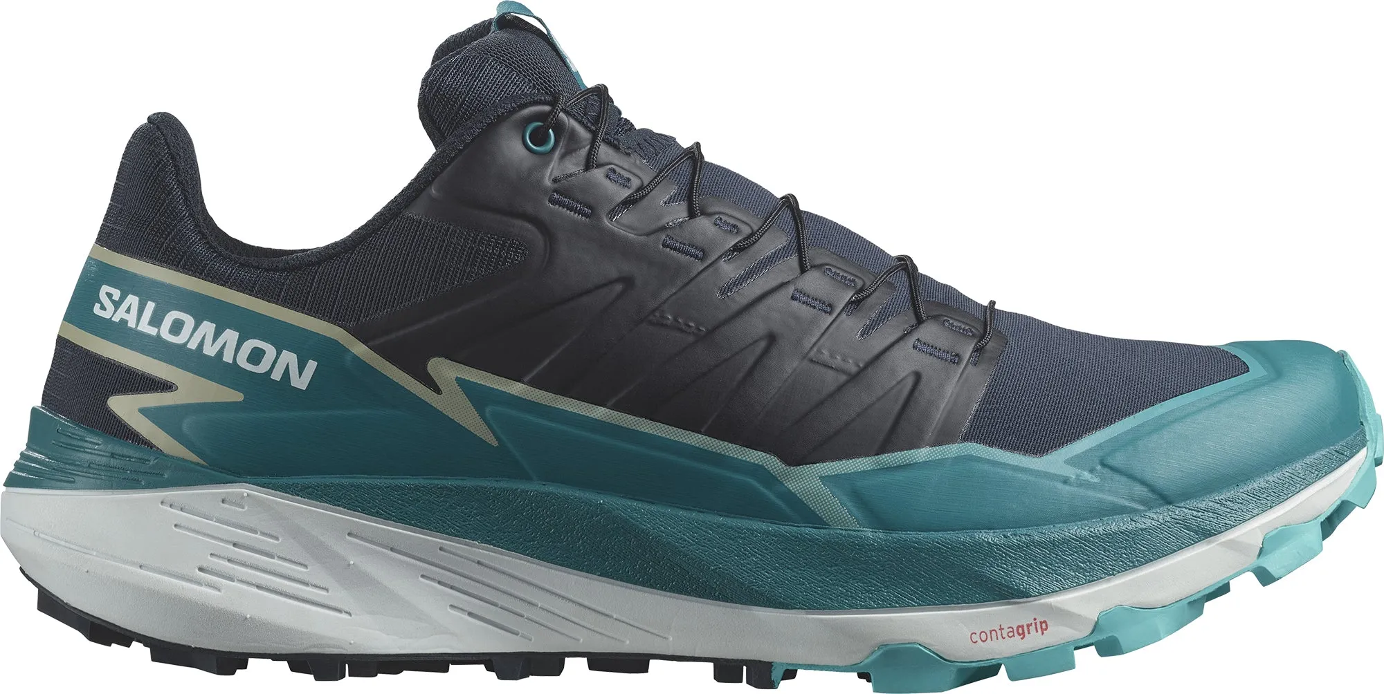 Salomon Thundercross Mens Trail Running Shoes - Blue Secure fit